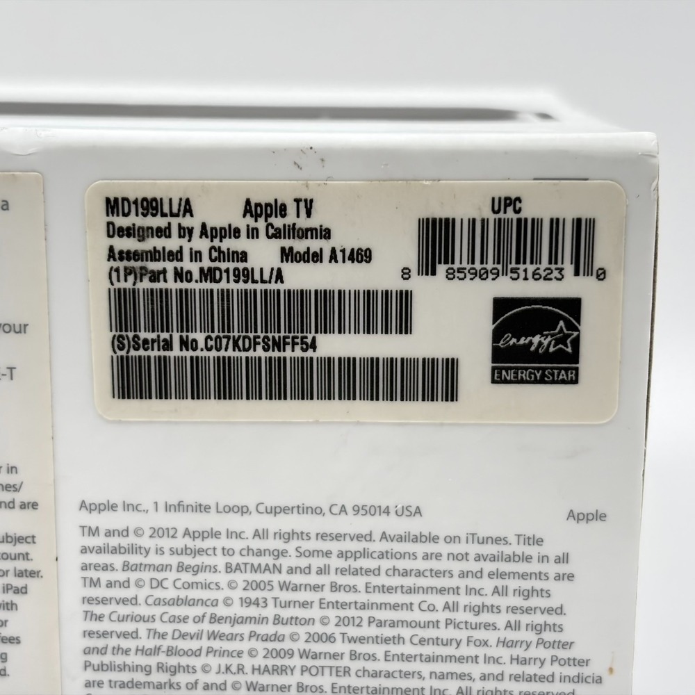 Apple TV Model A1469 3rd Generation Media Streamer w BOX - No Remote - Obsolete - Picture 3 of 3